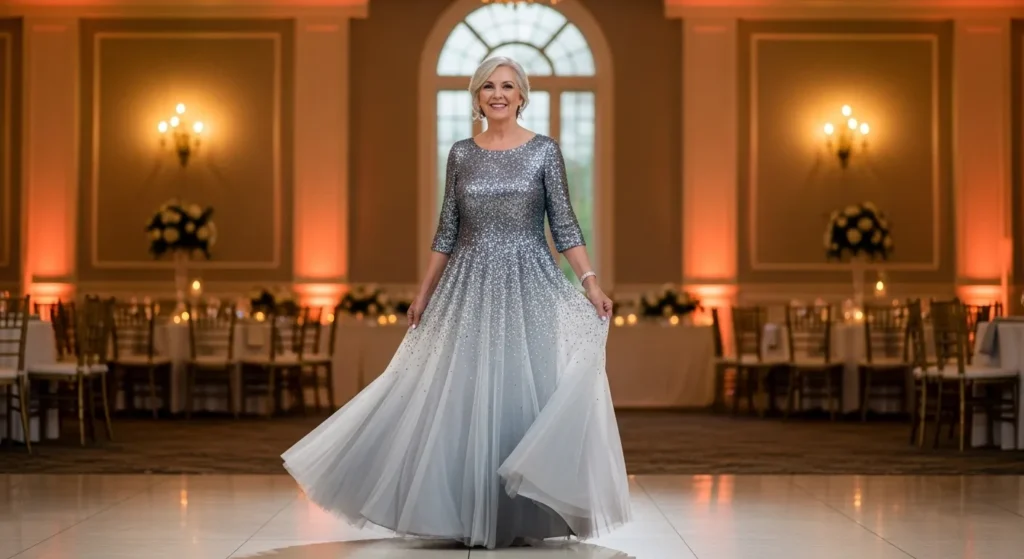 20 Chic Mother of the Bride Dresses in Silver and Taupe