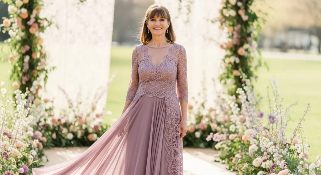 24 Luxurious Mother of the Bride Dresses with Lace Details