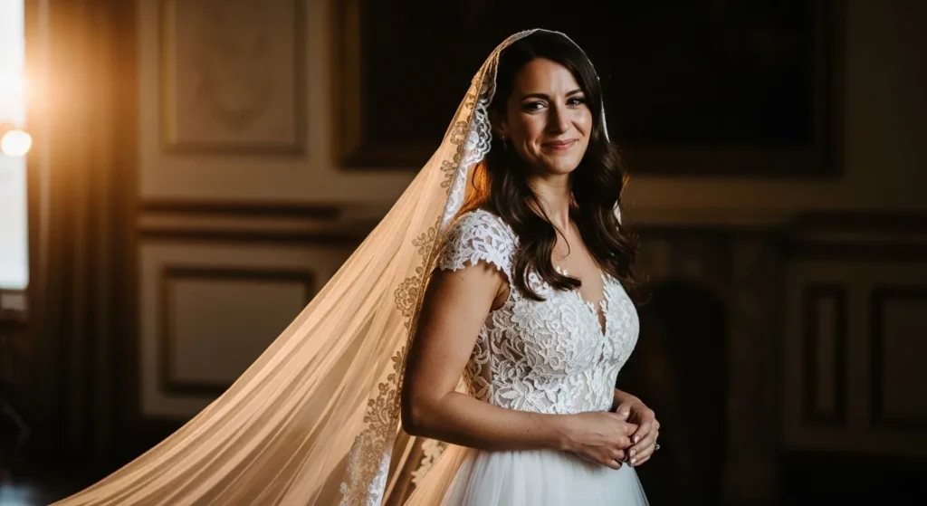 20 Wedding Dresses With Veils for a Classic Bridal Look