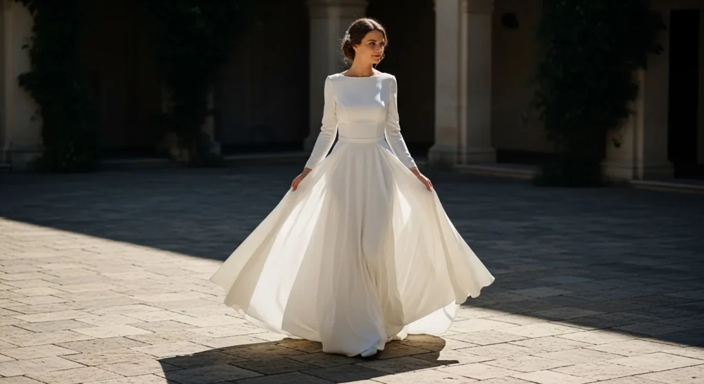 22 Flowy Wedding Dresses That Move Beautifully With Every Step
